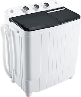 Homguava Portable Washing Machine 17.6 lbs Capacity Mini Compact Twin Tub Washer, image, review features & specifications