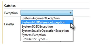 Selecting NullReferenceExeption