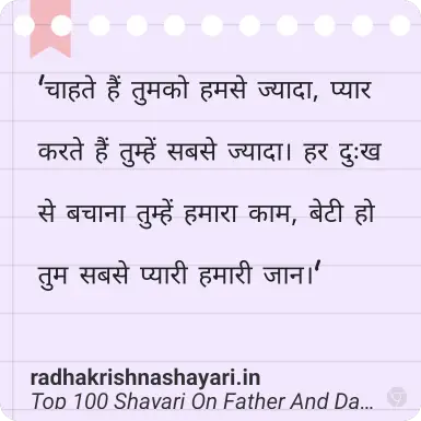 Best Shayari On Father And Daughter In Hindi