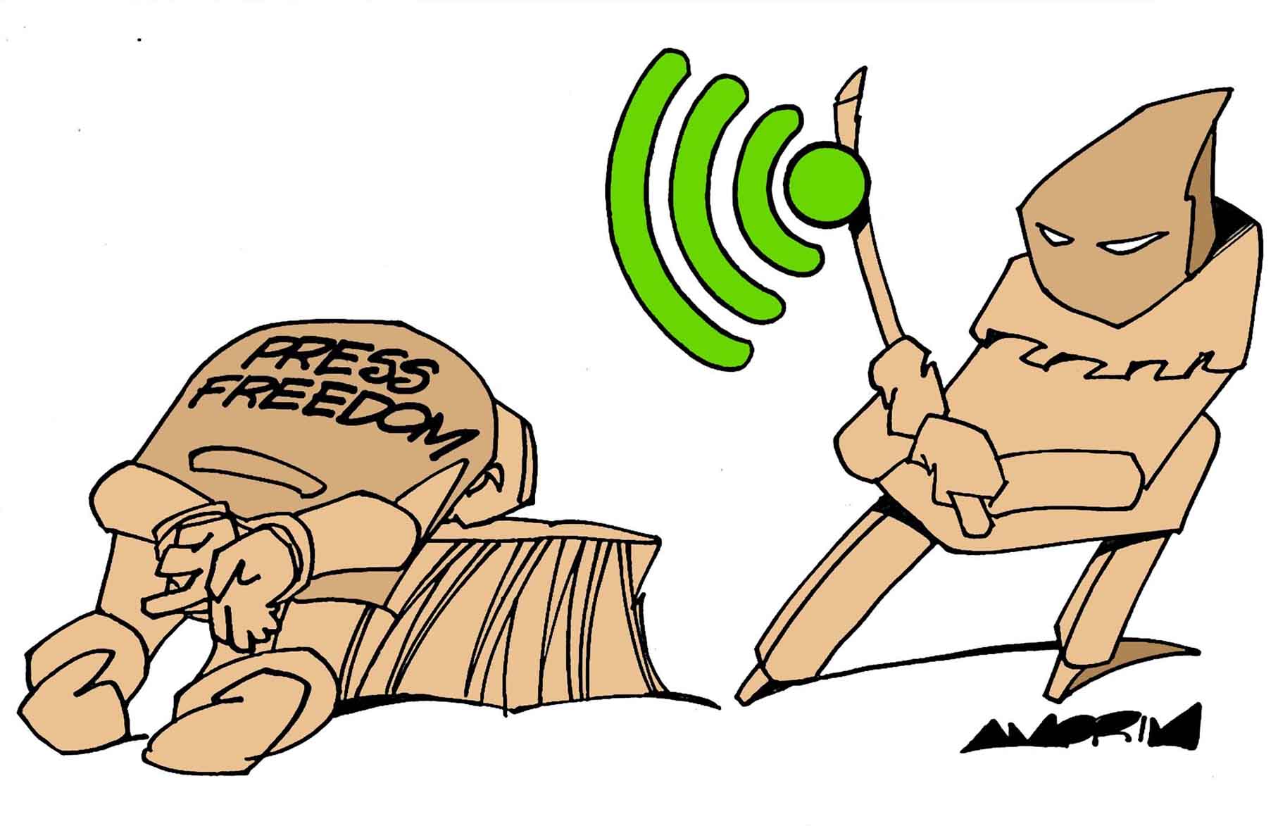 Egypt Cartoon .. Cartoon by Amorim - Brazil
