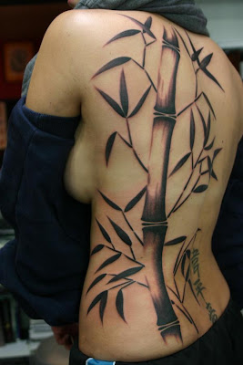 Japanese Bamboo with Kanji Tattoo