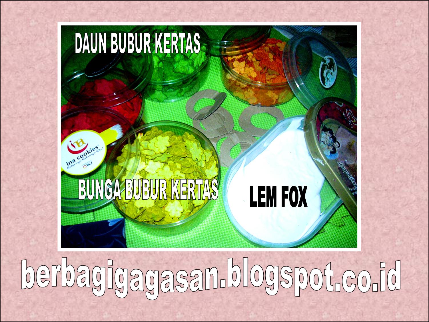 berbagi gagasan STEP BY STEP HANDICRAFT KRANS BUNGA  