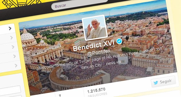 Portada de @Pontifex en Twitter; cuando el nazi Benedicto XVI tweeteaba | Ximinia