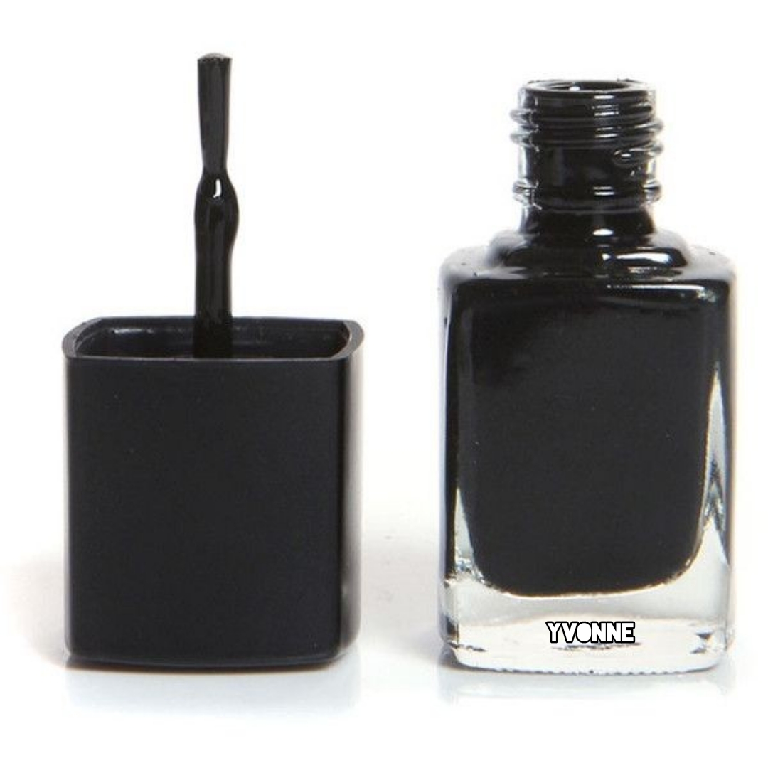 YG black  nail polish 