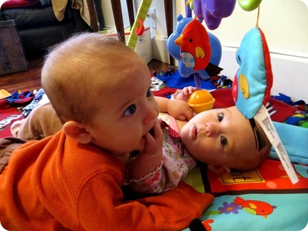The Twins sharing germs