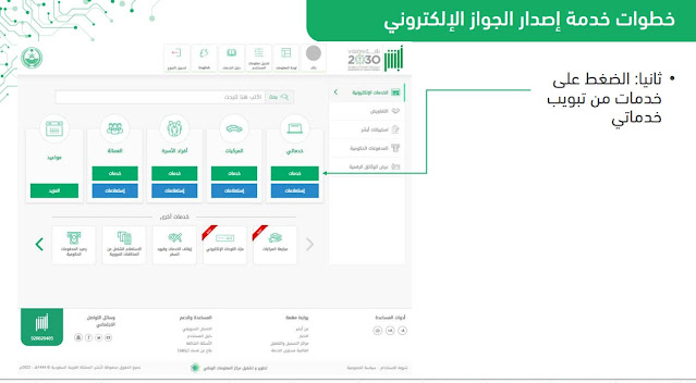 إصدار جواز السفر الإلكتروني وسداد الرسوم