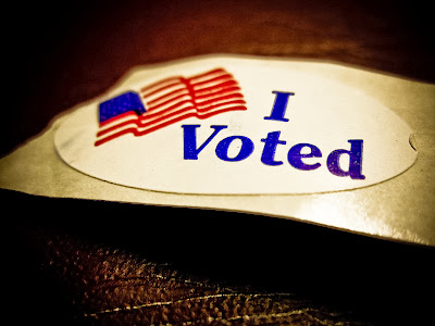 'I voted' sticker