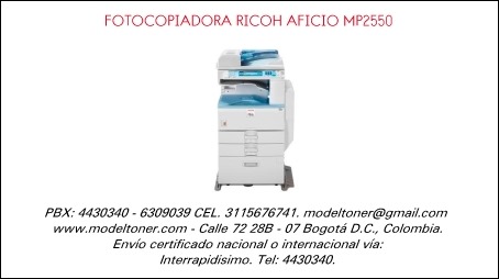 FOTOCOPIADORA RICOH AFICIO MP2550