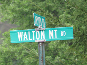 walton mountain road sign