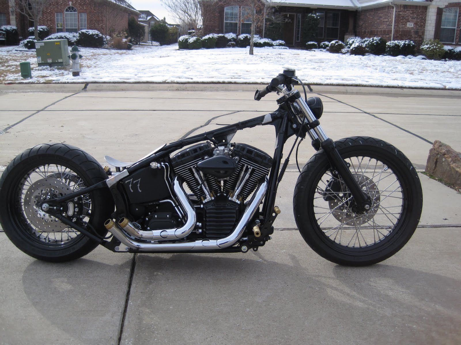 2012 iron 883 bobber Softail Night Train