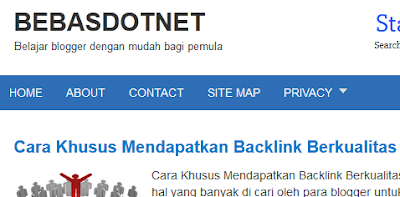 Cara Membuat  Dan Menampilkan Link Laman Di Blogspot