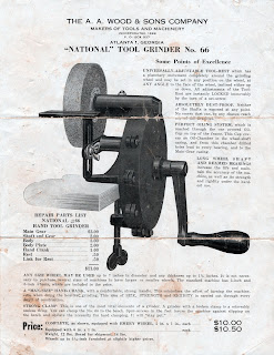 A. A. Woods Handbill National Hand Grinder