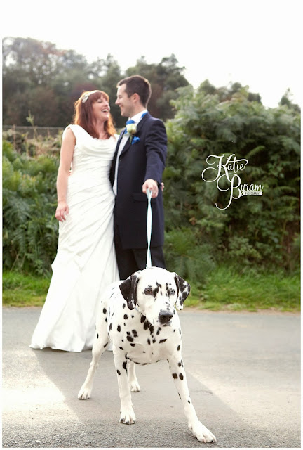 dalmatian, dog at wedding, ronald joyce, victoria jane, wedding dress, fitted wedding dress, unusual veil, danby castle wedding, quirky wedding photography, katie byram photography, north east wedding, yorkshire wedding photography, whitby wedding, dogs at wedding, horse at wedding, pets at wedding