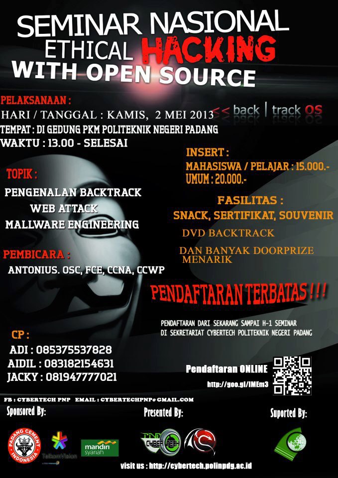 Seminar Nasional Ethical Hacking With Open Source