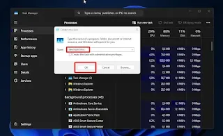 Menggunakan Task Manager