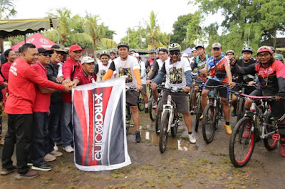 Fun bike Cross Country Gunung Salak 2019, Wabup Sanjaya Semarakan Lagi Bersepeda