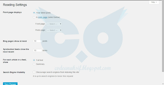 Cara Edit Menu Settings pada Wordpress