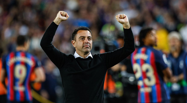 Coach Barcelona Xavi Hernandez Extend Contract Star Forward Active This Summer