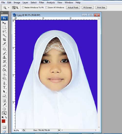 action photoshop untuk membuat pas foto 3x4