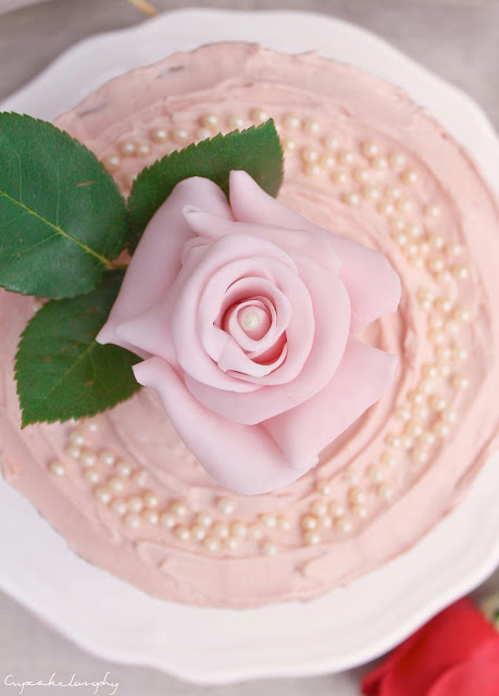 Rosa de fondant