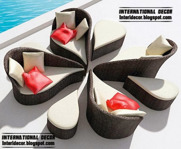 modern outdoor furniture set, outdoor wicker rattan furniture