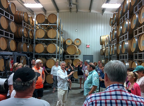 Painted Rock Proprietor John Skinner risks it all in white while barrel tasting