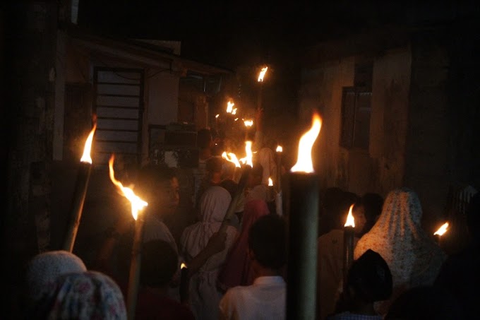 1500 Warga Pancoran Mas Antusias Ikut Pawai Obor