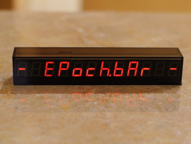 Mobilehackerz再起動日記 インターネット時間を可視化する 自作led時計 Epoch Bar