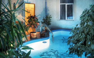 Modern Design Style Swimming Pool Decorations 