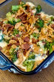 Fried Onion Cheesy Broccoli Bake: Savory Sweet and Satisfying