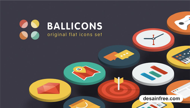 Download Kumpulan Flat Icon Lengkap PSD - desainfree.com