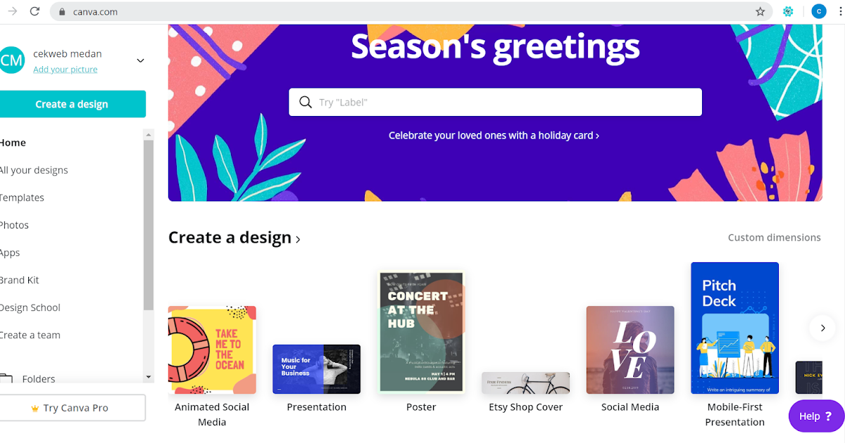 Tutorial Membuat Design  Gratis  Dengan Aplikasi  Canva 