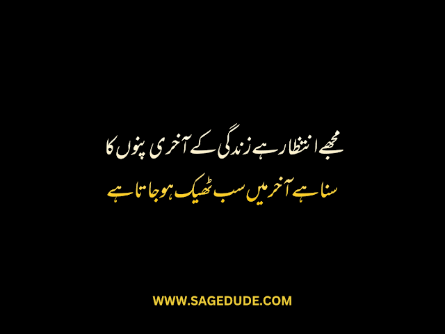 Best 2 Lines Sad Shayari in Urdu Text | Sad Poetry Images