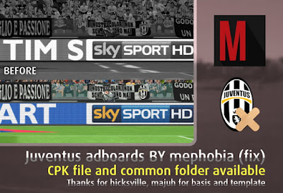 PES 2015 Juventus Realistic Adboards v1.1 by mephobia