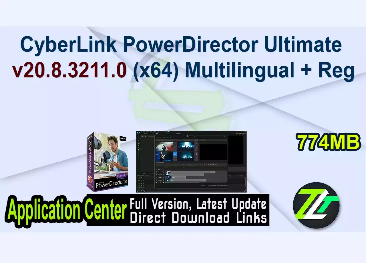CyberLink PowerDirector Ultimate v20.8.3211.0 (x64) Multilingual + Reg