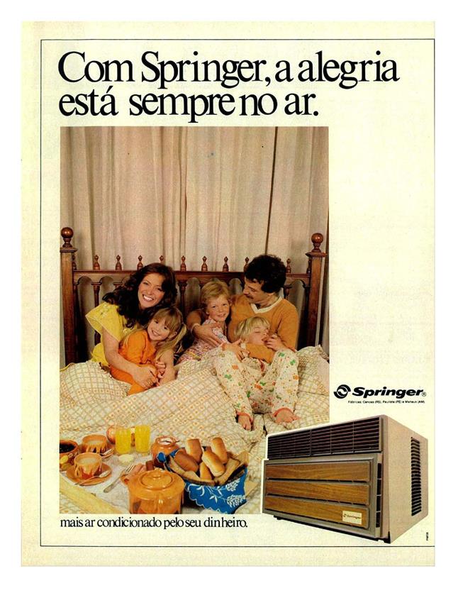 Anúncio da Springer em 1980 promovendo sua linha de ar condicionado