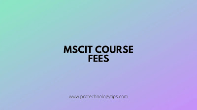 MSCIT Course Fees