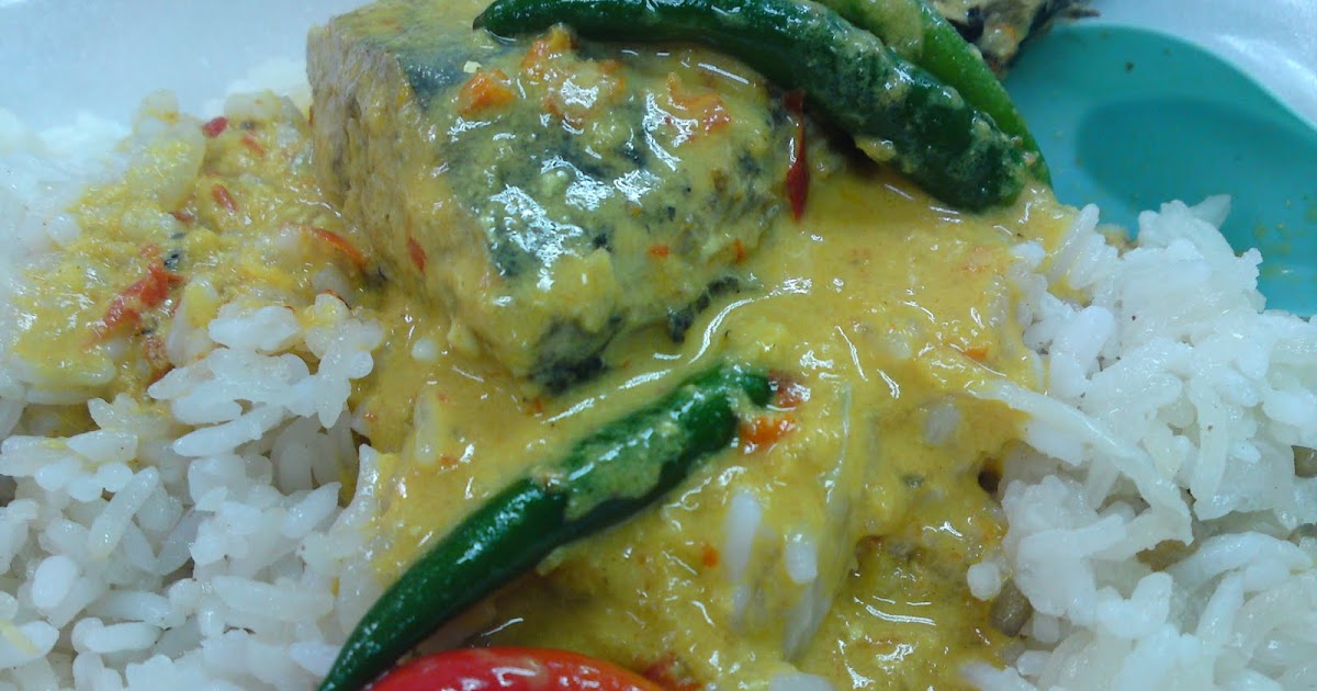 DARI DAPUR ORANG KAMPUNG: NASI DAGANG GULAI KUNING IKAN AYO