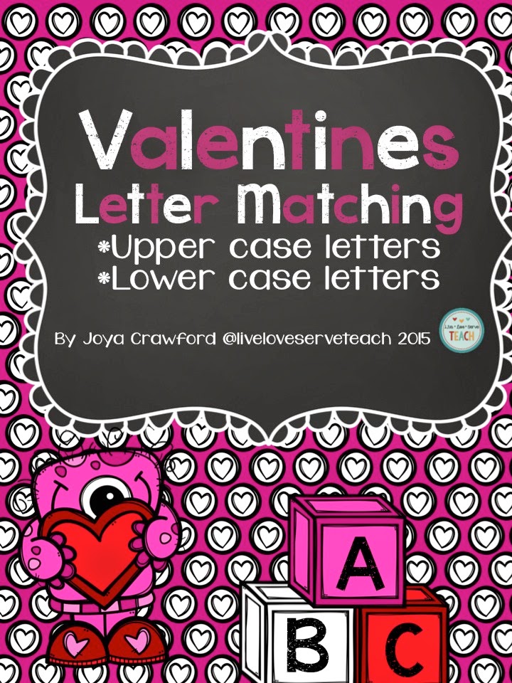 https://www.teacherspayteachers.com/Product/Valentines-Hearts-Letter-Matching-Upper-and-Lower-case-letters-1663903