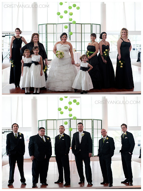 bridal party; bridesmaids; flower girls; groomsmen; Copyright 2012 www.cristyangulo.com