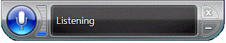 L'interfaccia di Windows Speech Recognition