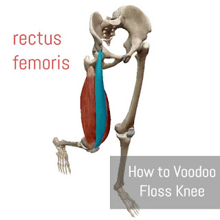 voodoo floss knee rectus femoris