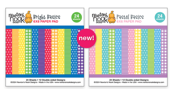 Newton's Nook Designs NEW Bright Basics Paper Pad & NEW Pastel Basics Paper Pad