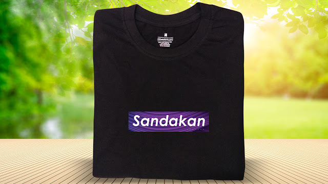 SCS006-BG002-P5FC-CTS Sandakan T Shirt Design Sandakan T shirt Printing Custom T Shirt Courier To Sandakan Malaysia STANDEE