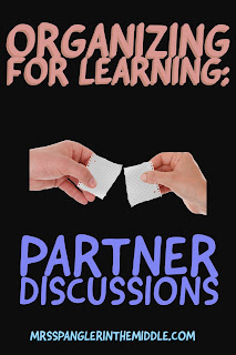 Are You Organizing Students for Learning?  Then check out this post on Partner Discussions!