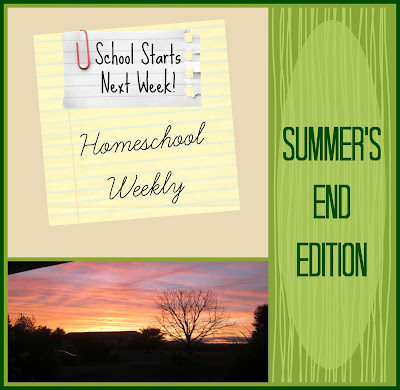 Homeschool Weekly - Summer's End Edition on Homeschool Coffee Break @ kympossibleblog.blogspot.com