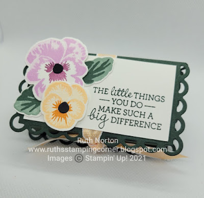 stampin' up, Pansy Petals, pansy patch,  Scalloped Contours Dies