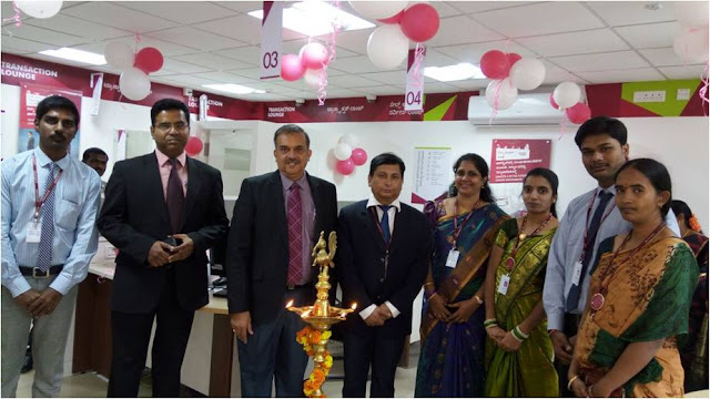 Mr. Dayanada Reddy - Managing Director, Bharath Goldstar Group in the presence of Mr. B Sadashiva Mallya, Circle Head - Bangalore, Axis Bank and Mr Prashanth, Cluster