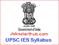 UPSC IES Syllabus