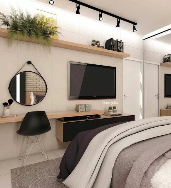 mounted tv ideas bedroom